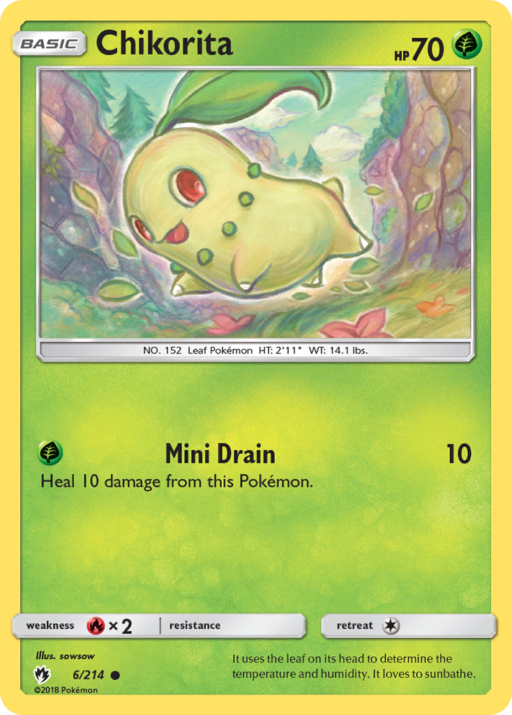 Chikorita (6/214) [Sun & Moon: Lost Thunder] | Tabernacle Games