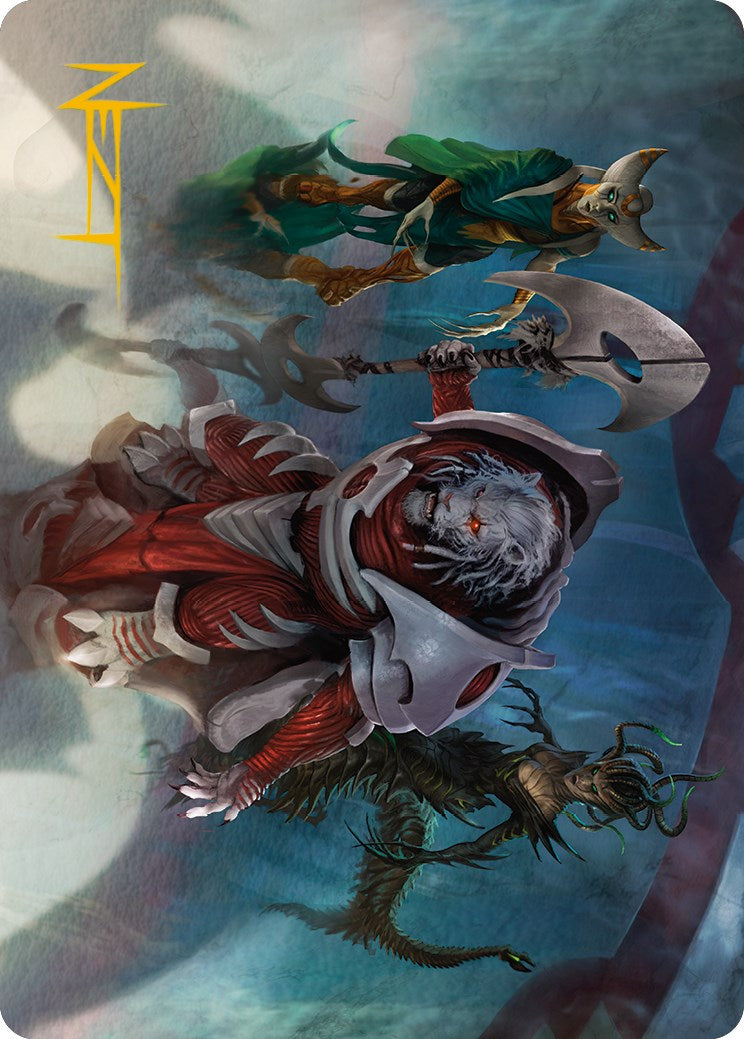 Norn's Decree Art Card (Gold-Stamped Signature) [Phyrexia: All Will Be One Art Series] | Tabernacle Games