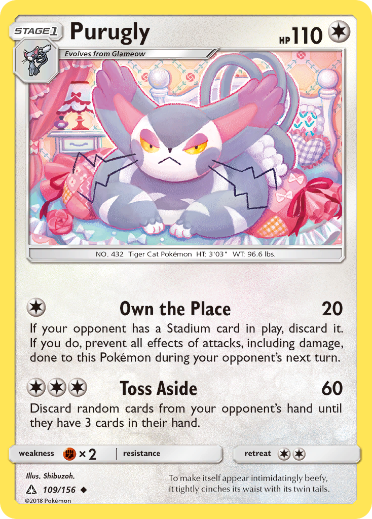 Purugly (109/156) [Sun & Moon: Ultra Prism] | Tabernacle Games