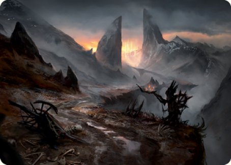 Haunted Ridge Art Card [Innistrad: Midnight Hunt Art Series] | Tabernacle Games