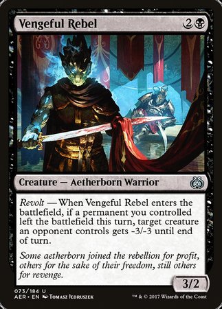 Vengeful Rebel [Aether Revolt] | Tabernacle Games