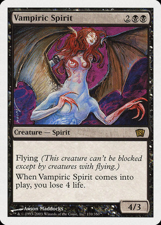 Vampiric Spirit [Eighth Edition] | Tabernacle Games