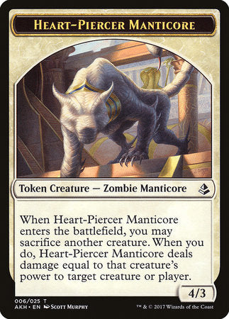 Heart-Piercer Manticore Token [Amonkhet Tokens] | Tabernacle Games