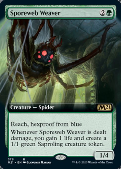 Sporeweb Weaver (Extended Art) [Core Set 2021] | Tabernacle Games