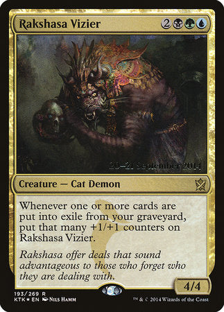 Rakshasa Vizier [Khans of Tarkir Promos] | Tabernacle Games