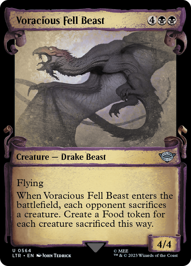 Voracious Fell Beast [The Lord of the Rings: Tales of Middle-Earth Showcase Scrolls] | Tabernacle Games