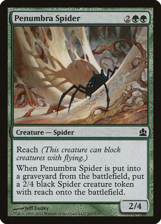 Penumbra Spider [Commander 2011] | Tabernacle Games