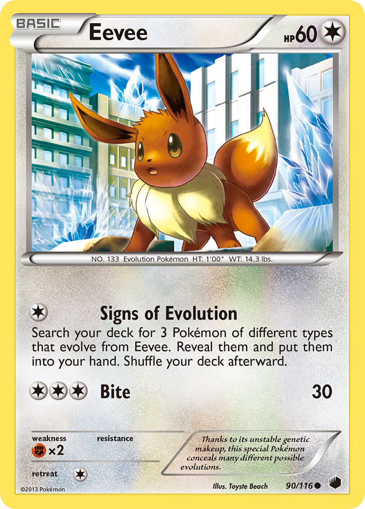 Eevee (90/116) [Black & White: Plasma Freeze] | Tabernacle Games