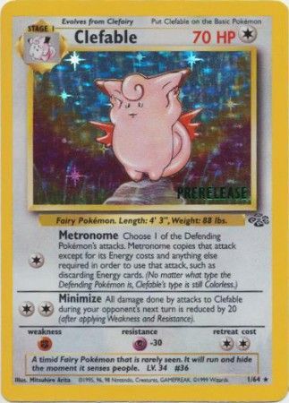 Clefable (1/64) (Prerelease Promo) [Jungle Unlimited] | Tabernacle Games