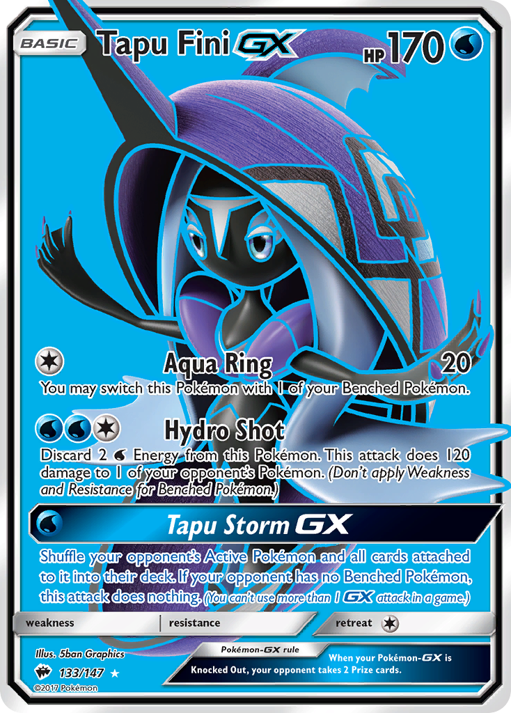 Tapu Fini GX (133/147) [Sun & Moon: Burning Shadows] | Tabernacle Games