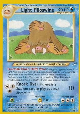 Light Piloswine (26/105) [Neo Destiny Unlimited] | Tabernacle Games