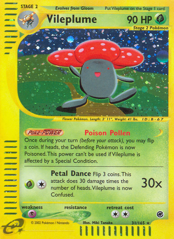 Vileplume (31/165) [Expedition: Base Set] | Tabernacle Games