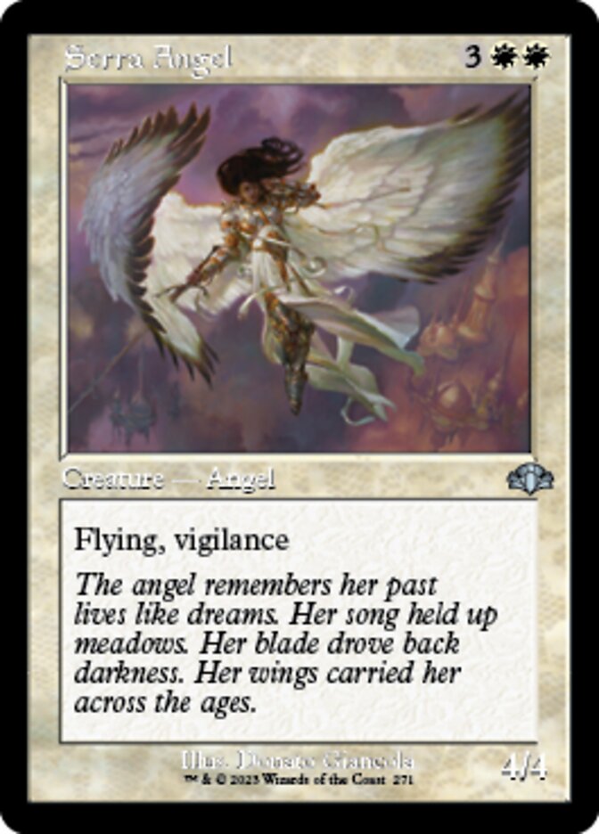 Serra Angel (Retro) [Dominaria Remastered] | Tabernacle Games
