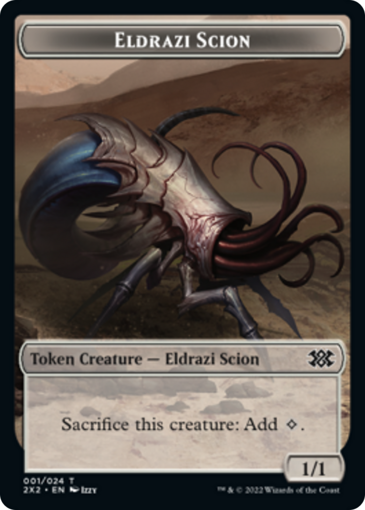 Egg // Eldrazi Scion Double-sided Token [Double Masters 2022 Tokens] | Tabernacle Games