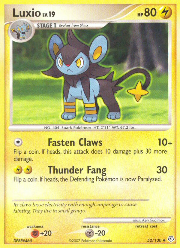 Luxio (52/130) [Diamond & Pearl: Base Set] | Tabernacle Games