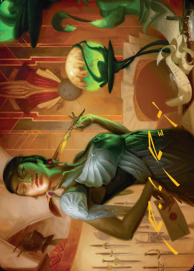 Mari, the Killing Quill Art Card (Gold-Stamped Signature) [Streets of New Capenna Art Series] | Tabernacle Games