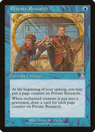Private Research [Urza's Destiny] | Tabernacle Games