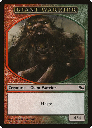 Giant Warrior Token (Red/Green) [Shadowmoor Tokens] | Tabernacle Games