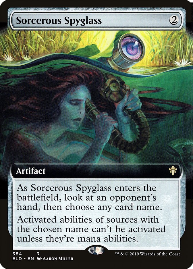 Sorcerous Spyglass (Extended Art) [Throne of Eldraine] | Tabernacle Games