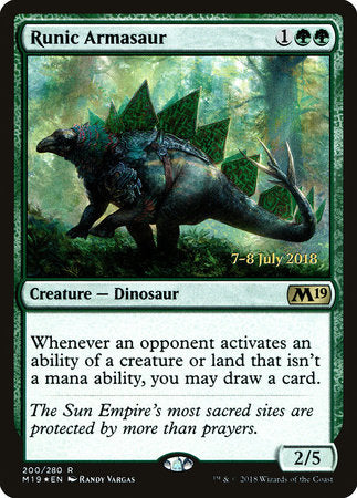 Runic Armasaur [Core Set 2019 Promos] | Tabernacle Games