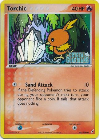 Torchic (66/100) (Stamped) [EX: Crystal Guardians] | Tabernacle Games