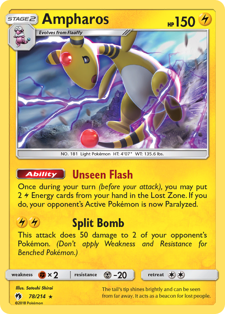 Ampharos (78/214) [Sun & Moon: Lost Thunder] | Tabernacle Games