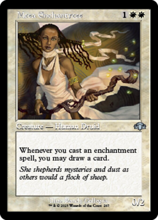 Mesa Enchantress (Retro) [Dominaria Remastered] | Tabernacle Games
