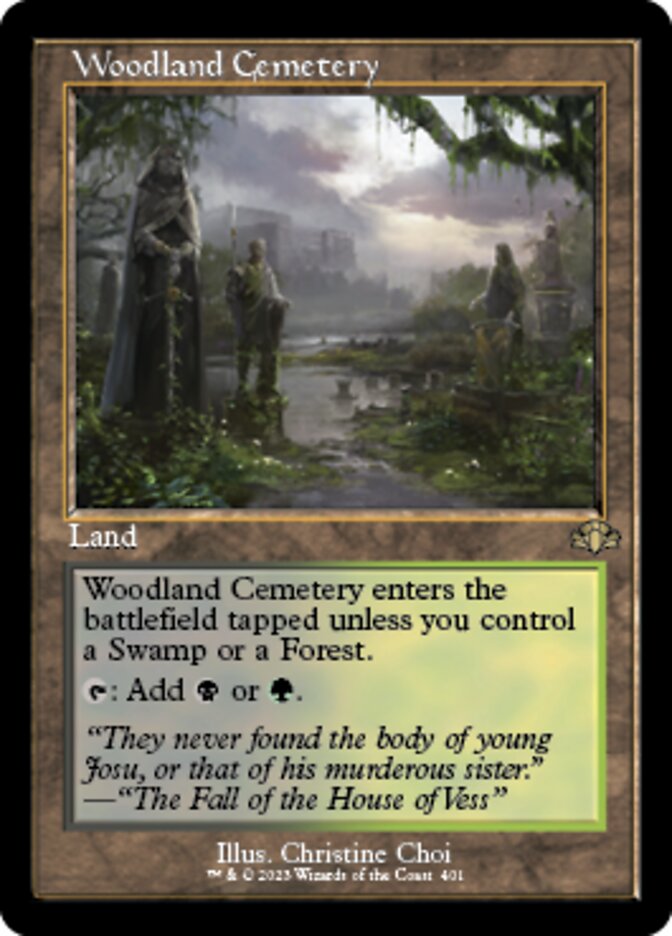 Woodland Cemetery (Retro) [Dominaria Remastered] | Tabernacle Games