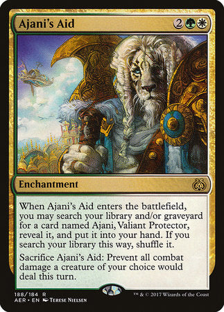 Ajani's Aid [Aether Revolt] | Tabernacle Games