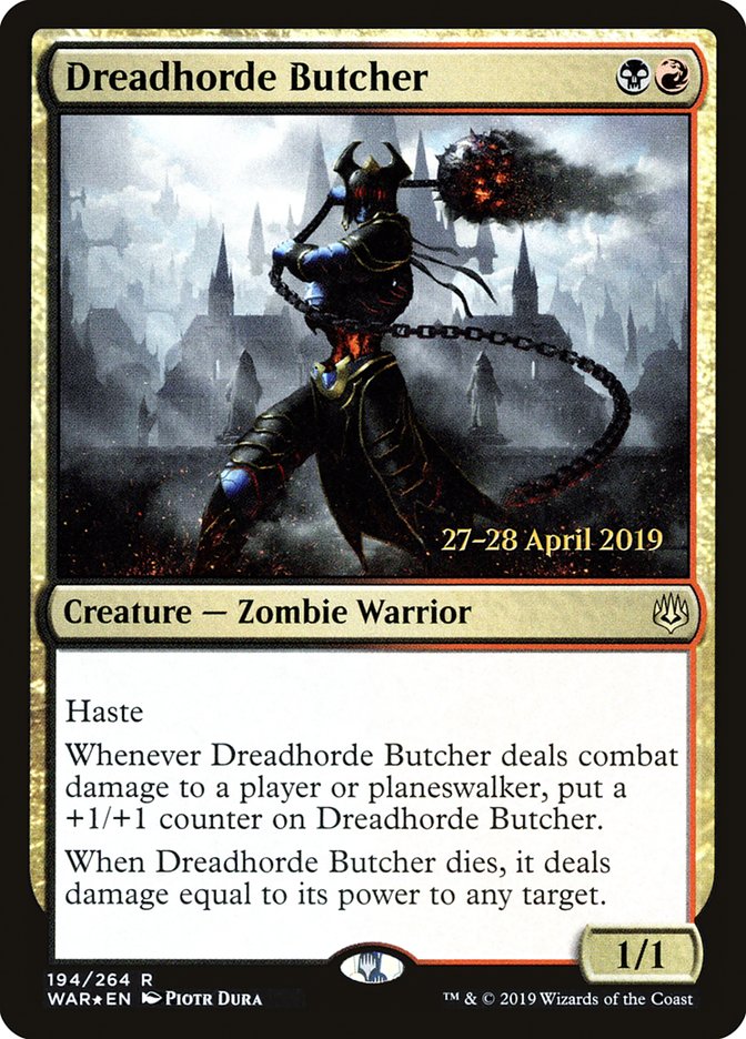 Dreadhorde Butcher  [War of the Spark Prerelease Promos] | Tabernacle Games