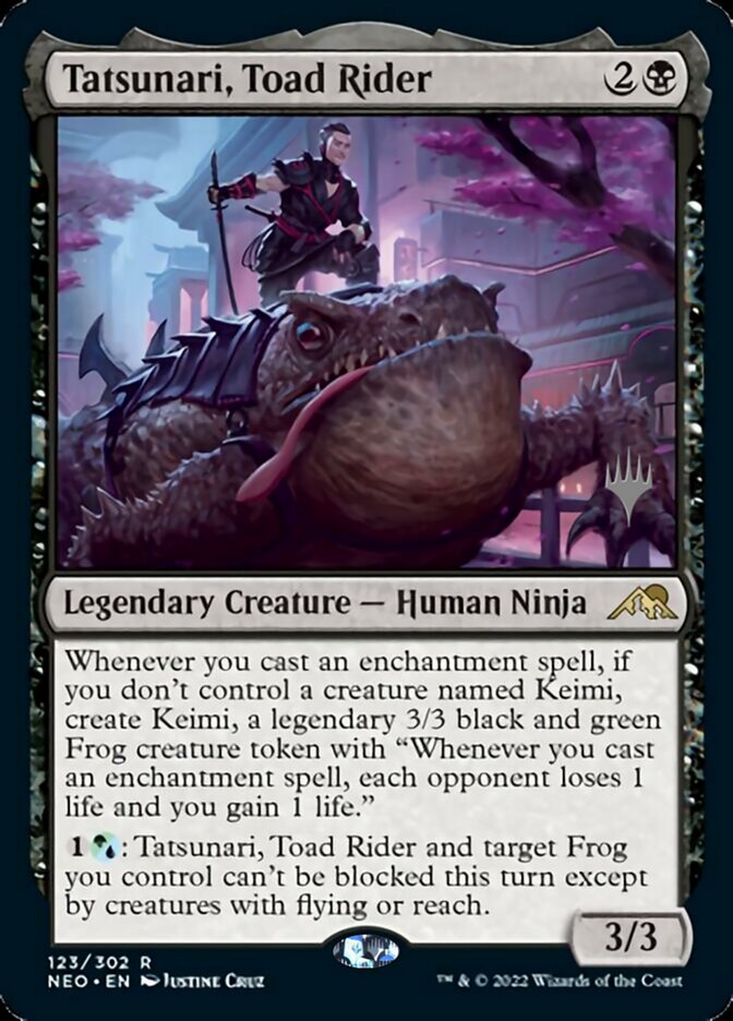 Tatsunari, Toad Rider (Promo Pack) [Kamigawa: Neon Dynasty Promos] | Tabernacle Games