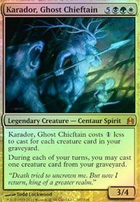 Karador, Ghost Chieftain (Oversized) [Oversize Cards] | Tabernacle Games