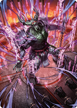 Hidetsugu, Devouring Chaos Art Card [Kamigawa: Neon Dynasty Art Series] | Tabernacle Games
