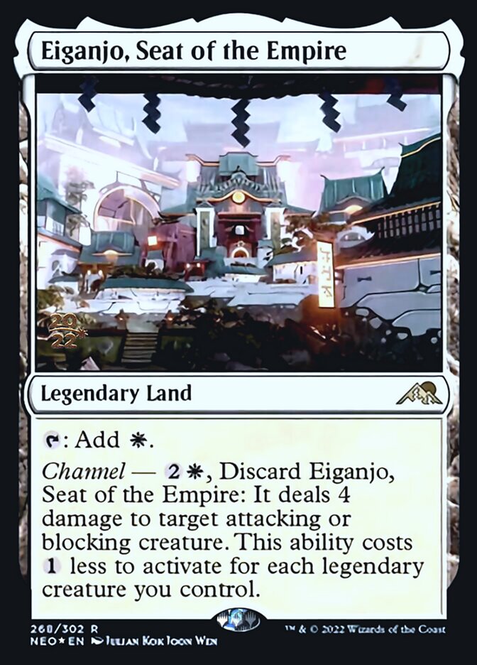 Eiganjo, Seat of the Empire [Kamigawa: Neon Dynasty Prerelease Promos] | Tabernacle Games