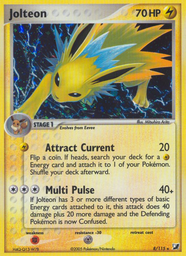 Jolteon (8/115) [EX: Unseen Forces] | Tabernacle Games