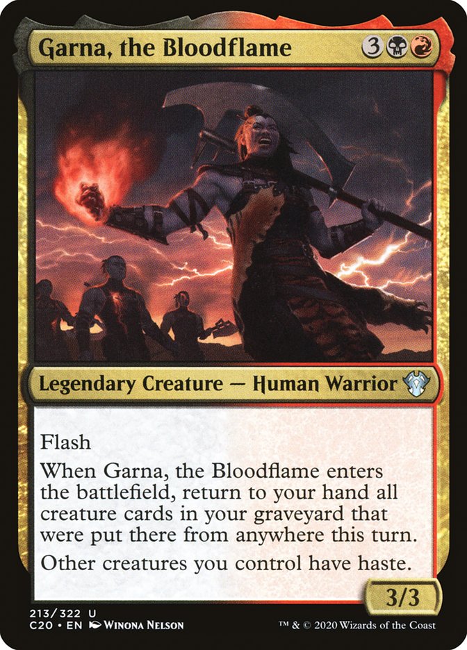 Garna, the Bloodflame [Commander 2020] | Tabernacle Games