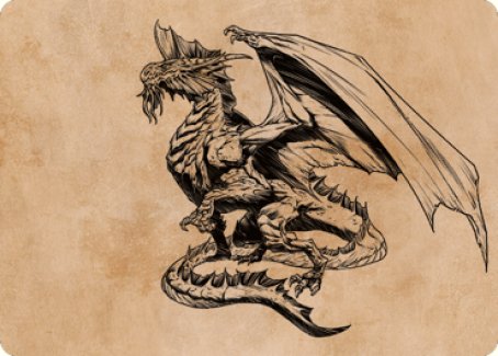 Ancient Silver Dragon Art Card (47) [Commander Legends: Battle for Baldur's Gate Art Series] | Tabernacle Games