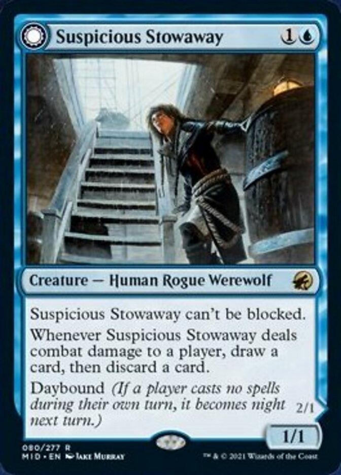 Suspicious Stowaway // Seafaring Werewolf [Innistrad: Midnight Hunt] | Tabernacle Games