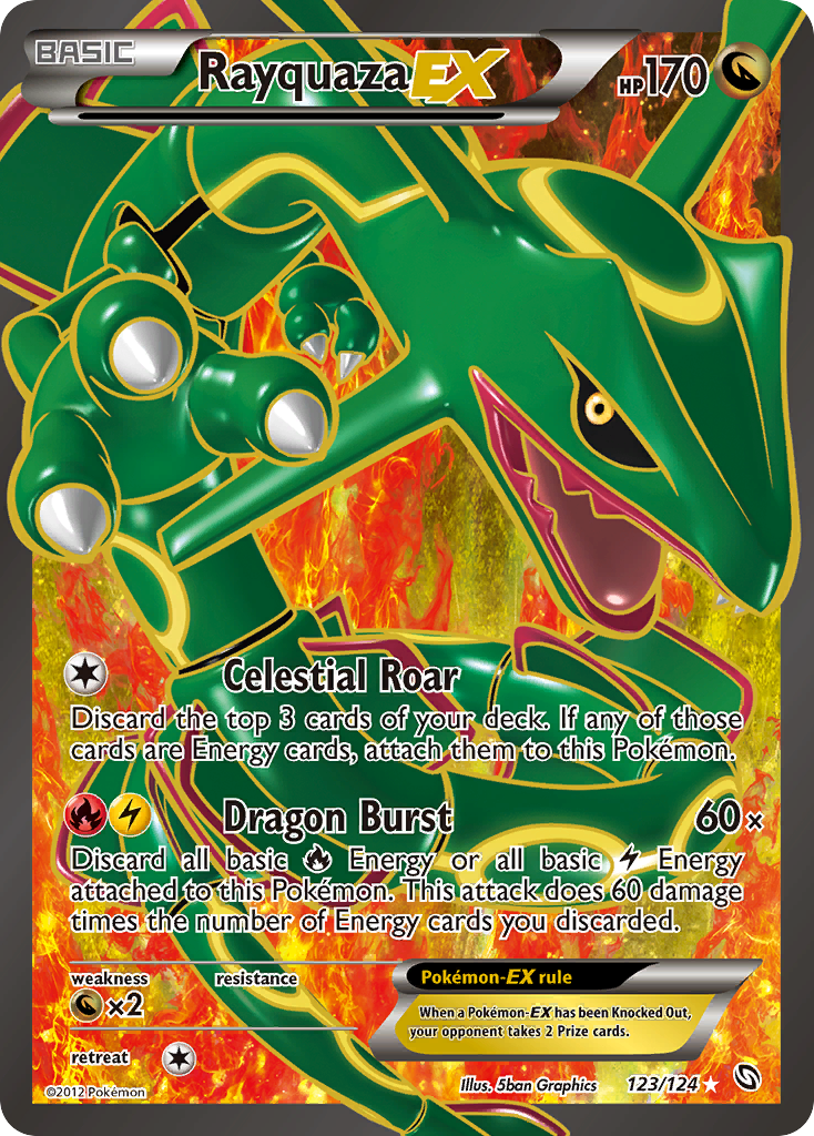 Rayquaza EX (123/124) [Black & White: Dragons Exalted] | Tabernacle Games