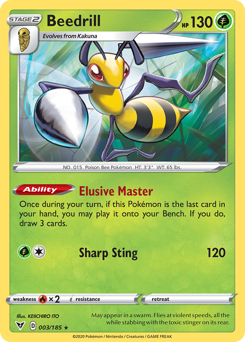 Beedrill (003/185) [Sword & Shield: Vivid Voltage] | Tabernacle Games