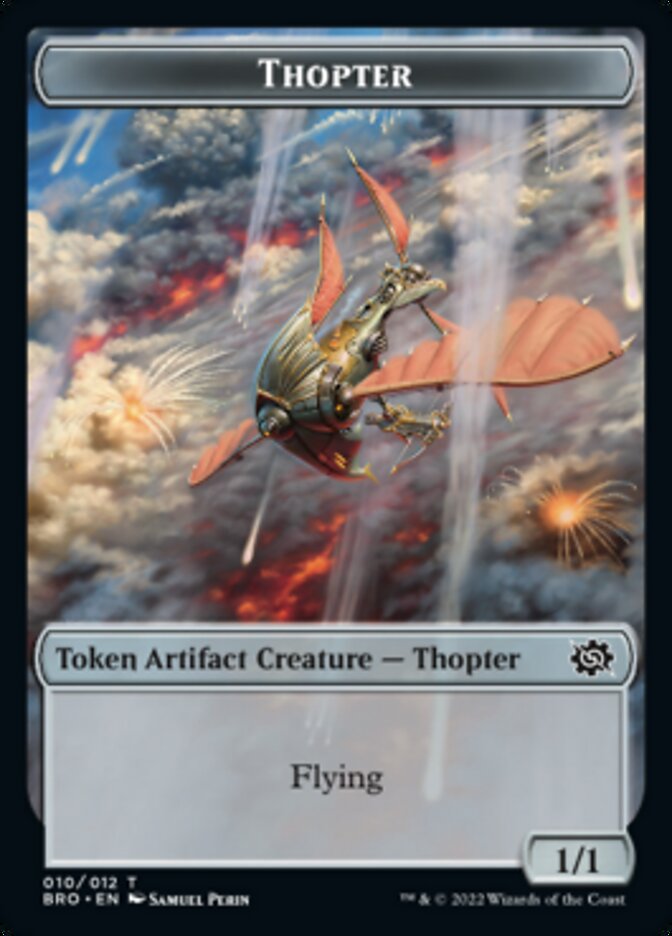 Thopter // Construct (005) Double-Sided Token [The Brothers' War Tokens] | Tabernacle Games