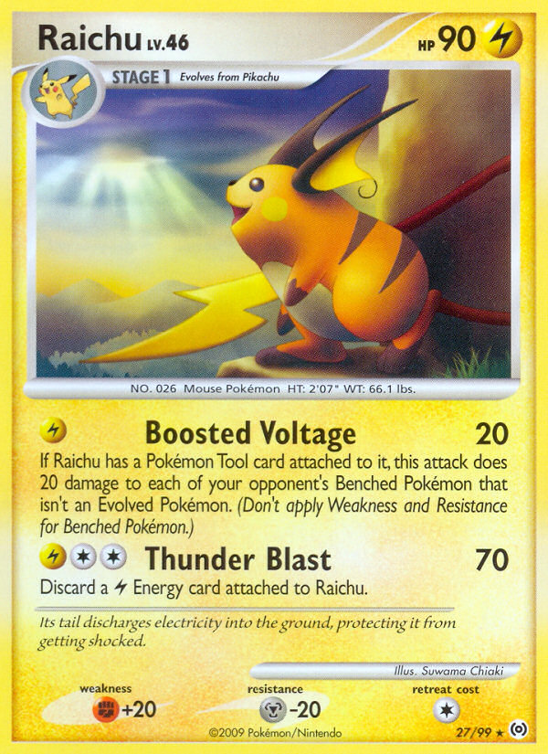 Raichu (27/99) [Platinum: Arceus] | Tabernacle Games