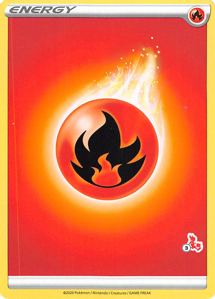 Fire Energy (Cinderace Stamp #3) [Battle Academy 2022] | Tabernacle Games