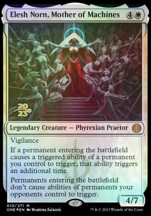 Elesh Norn, Mother of Machines [Phyrexia: All Will Be One Prerelease Promos] | Tabernacle Games