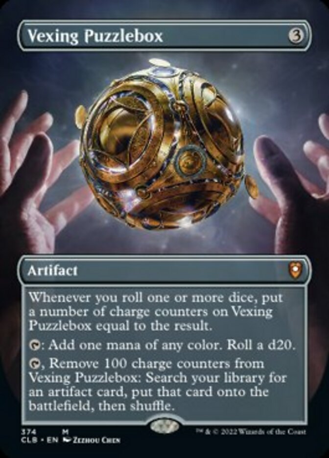 Vexing Puzzlebox (Borderless Alternate Art) [Commander Legends: Battle for Baldur's Gate] | Tabernacle Games