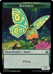 Butterfly // City's Blessing Double-Sided Token [March of the Machine Commander Tokens] | Tabernacle Games