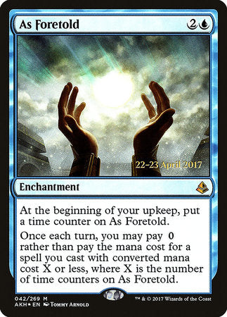 As Foretold [Amonkhet Promos] | Tabernacle Games