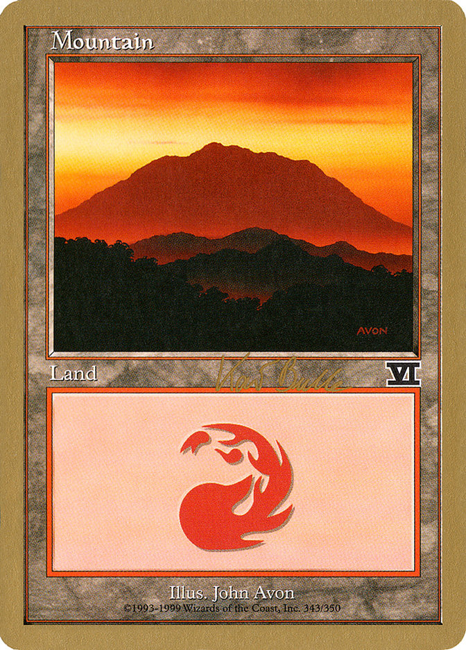 Mountain (kb343) (Kai Budde) [World Championship Decks 1999] | Tabernacle Games