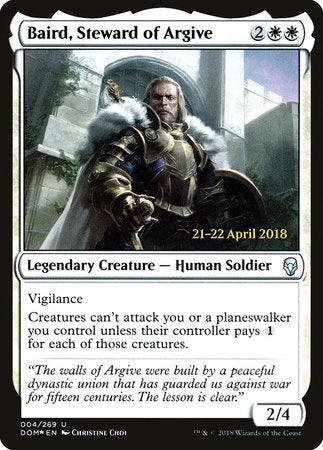 Baird, Steward of Argive [Dominaria Promos] | Tabernacle Games