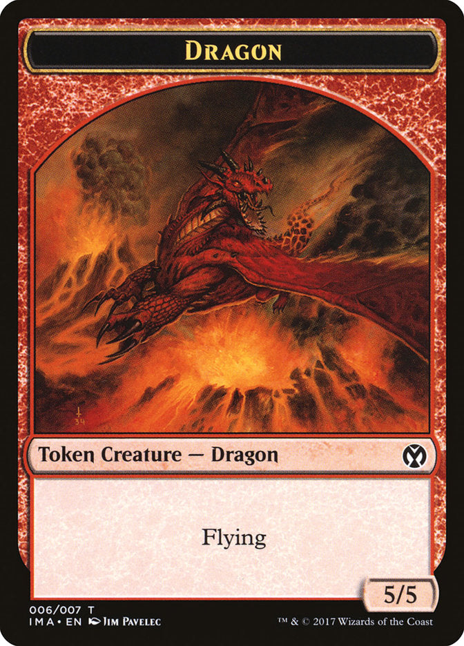 Dragon (006/007) [Iconic Masters Tokens] | Tabernacle Games